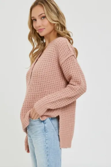 Mauve - Soft Chunky Knit Sweater