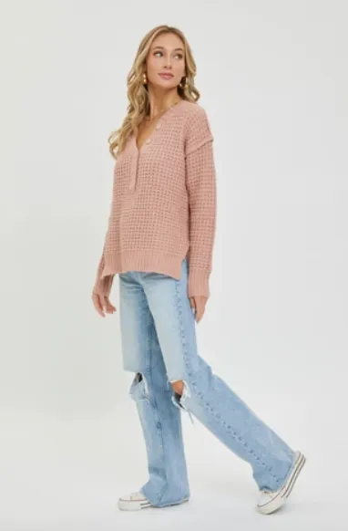 Mauve - Soft Chunky Knit Sweater