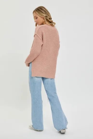 Mauve - Soft Chunky Knit Sweater