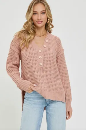 Mauve - Soft Chunky Knit Sweater