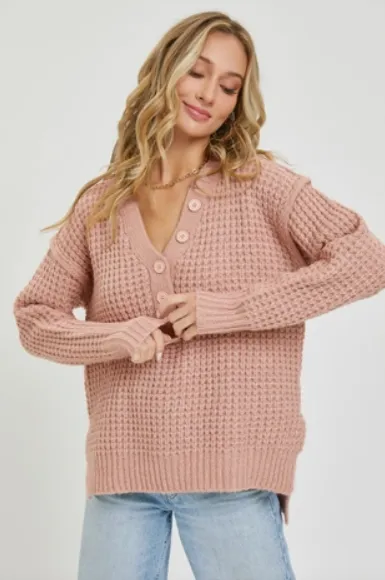 Mauve - Soft Chunky Knit Sweater