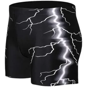 Men Lightning Printing Swimwear