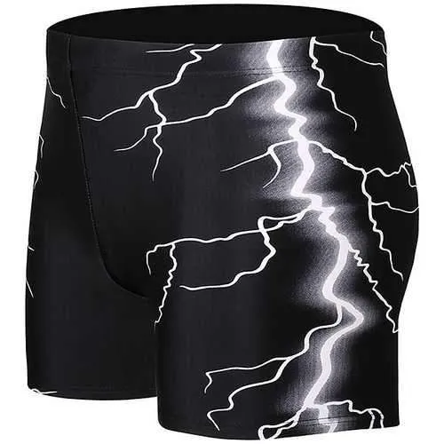 Men Lightning Printing Swimwear