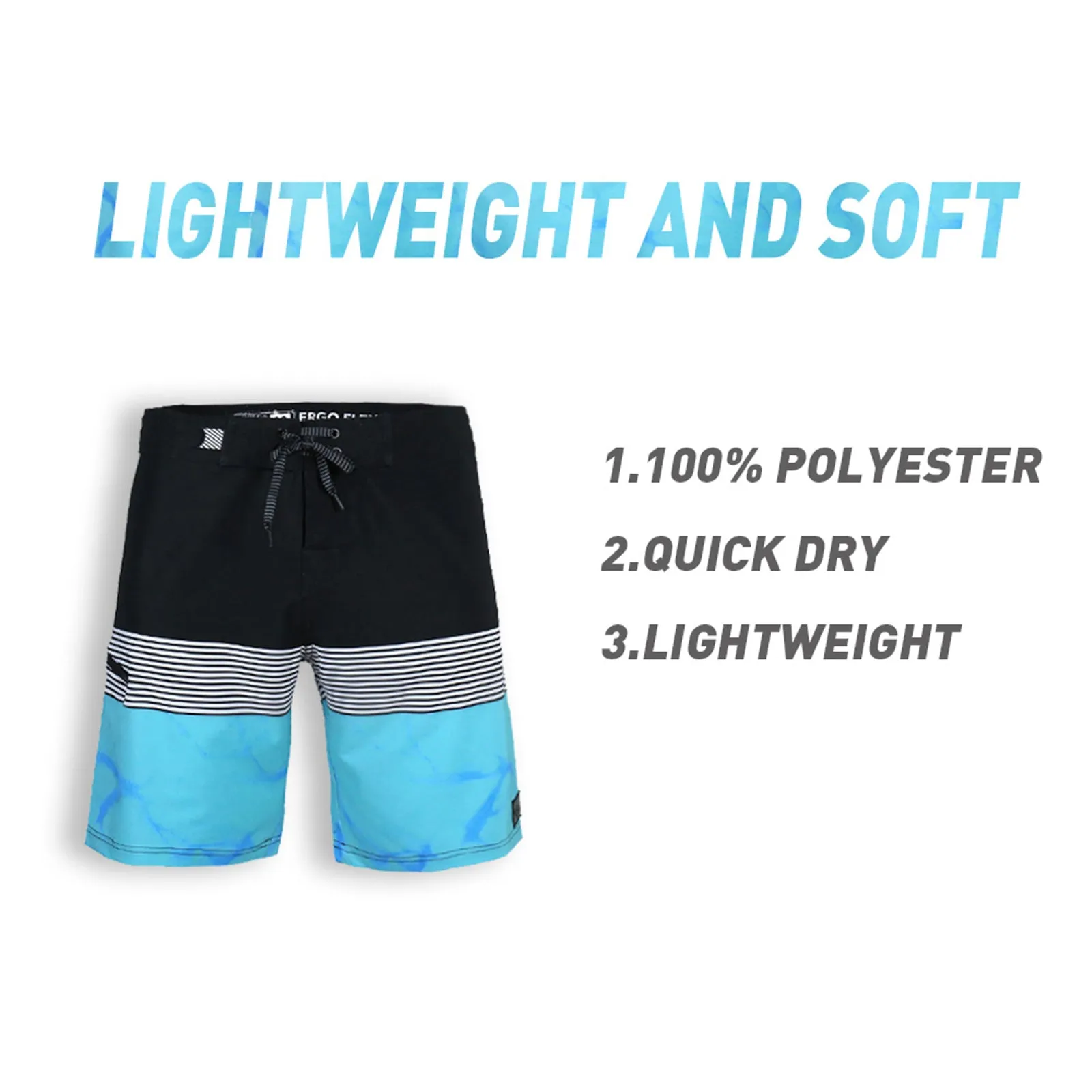 Men's-Beach-Vacation-Swimwear--Shorts-(MARBELIZED-TURQ)