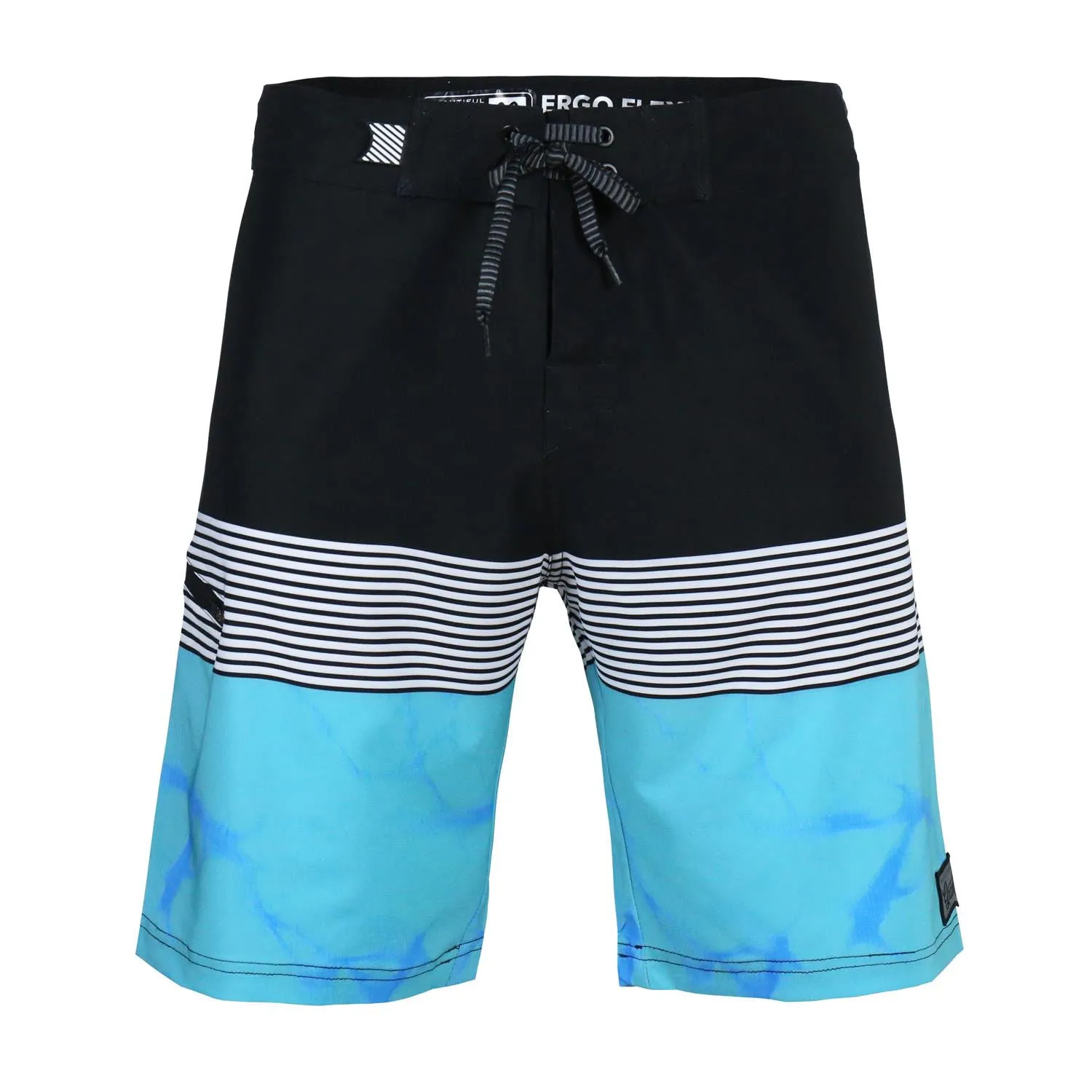 Men's-Beach-Vacation-Swimwear--Shorts-(MARBELIZED-TURQ)