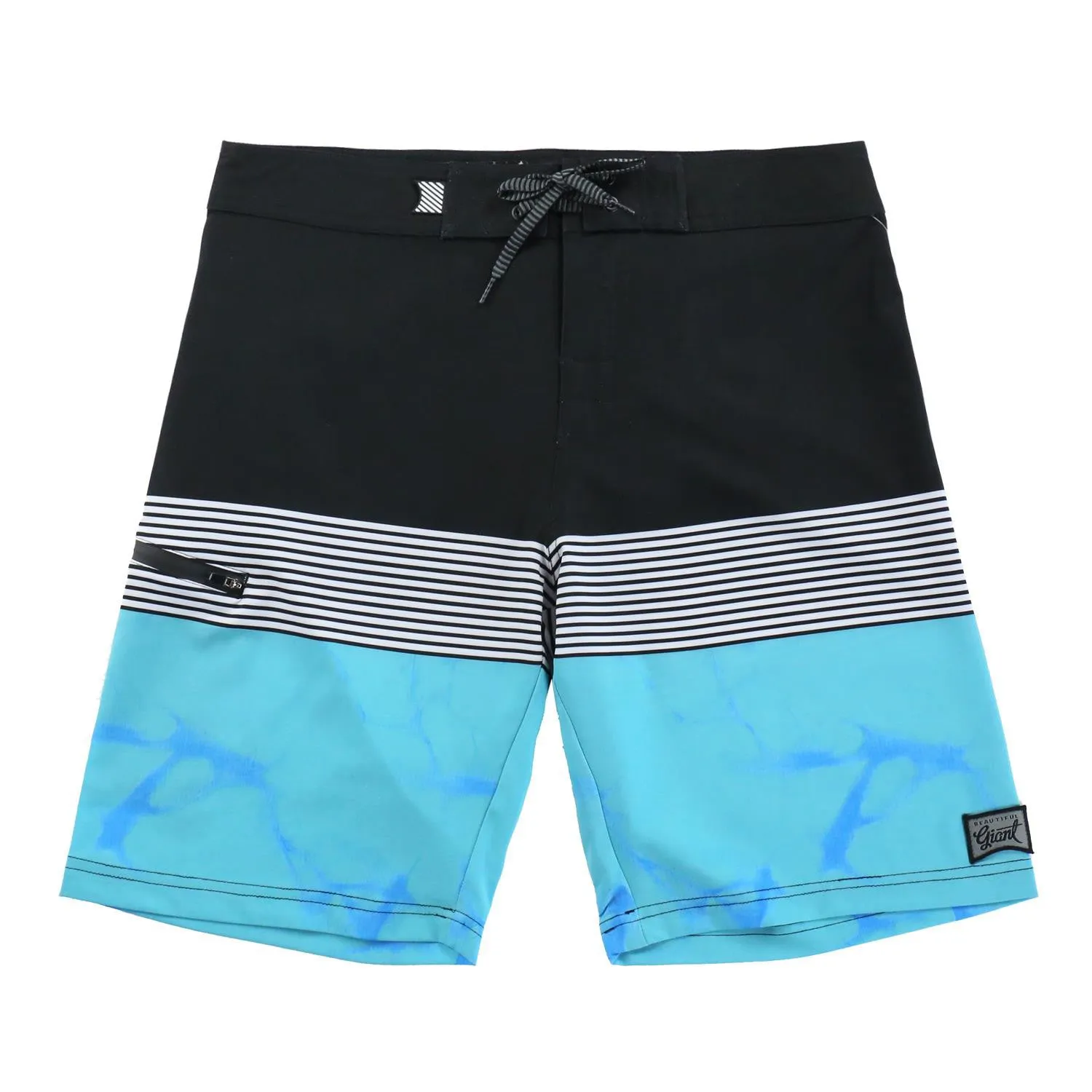 Men's-Beach-Vacation-Swimwear--Shorts-(MARBELIZED-TURQ)