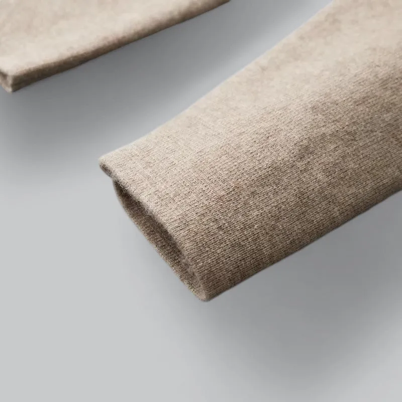 Men's Cashmere Jacket with Merino Wool Collar | Warm, Stylish Outerwear for Cold Weather
