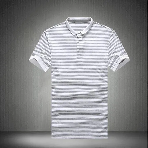 Men's Striped Polo Up To 5XL