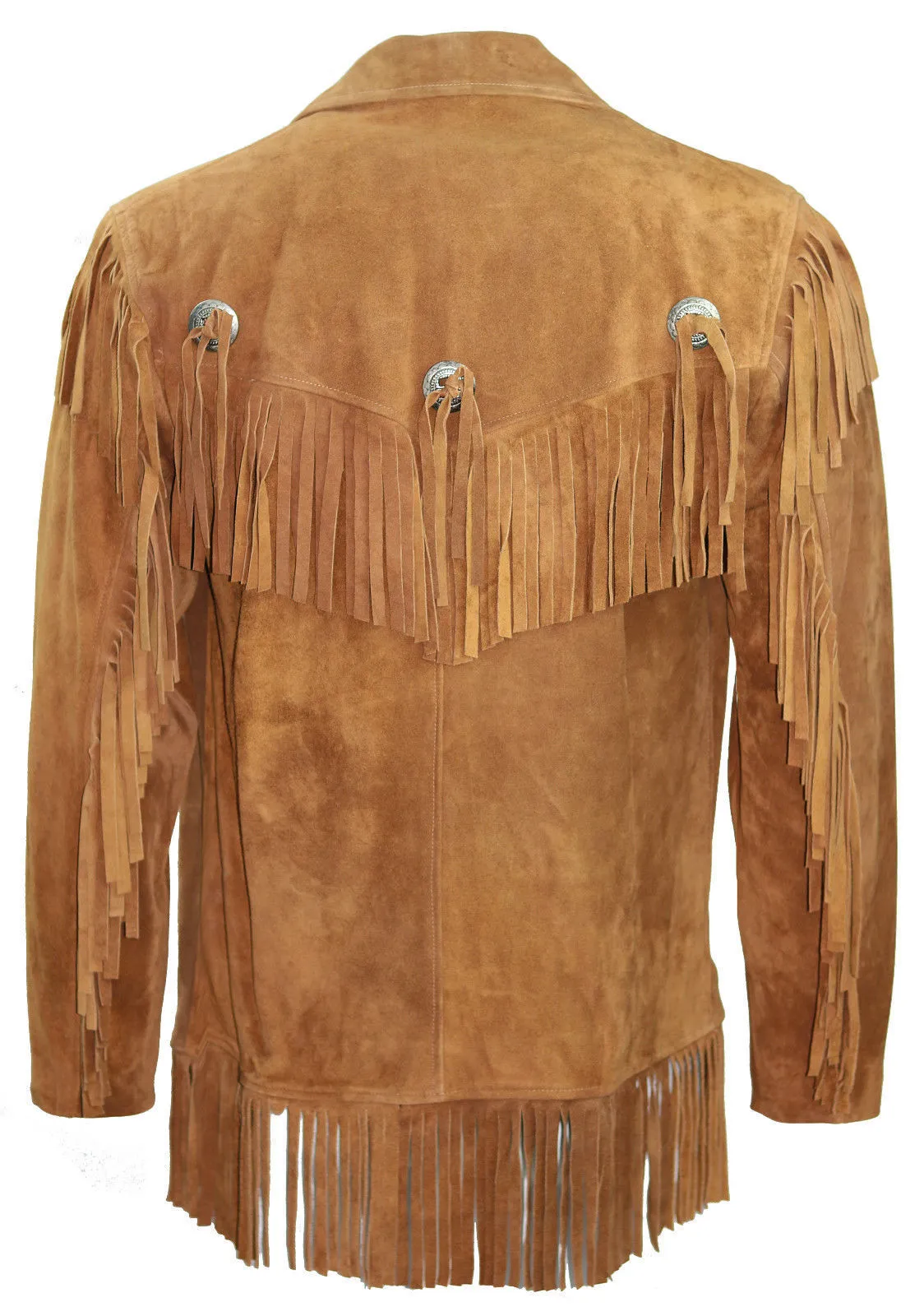 Men's Suede Fringe Leather Jacket - Stylish Outerwear