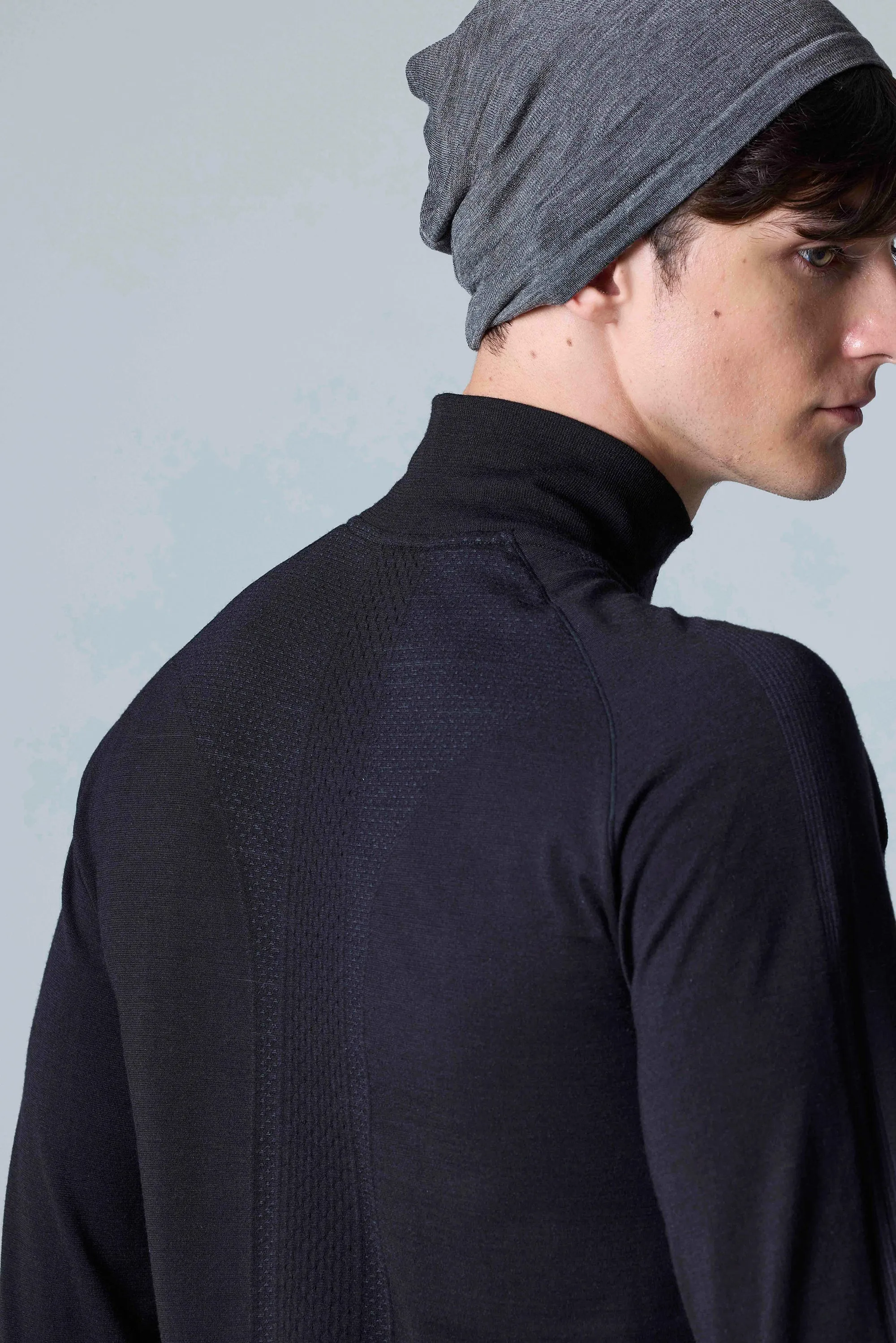Men's Tech Merino Classic Fit Half Zip Long Sleeve Top