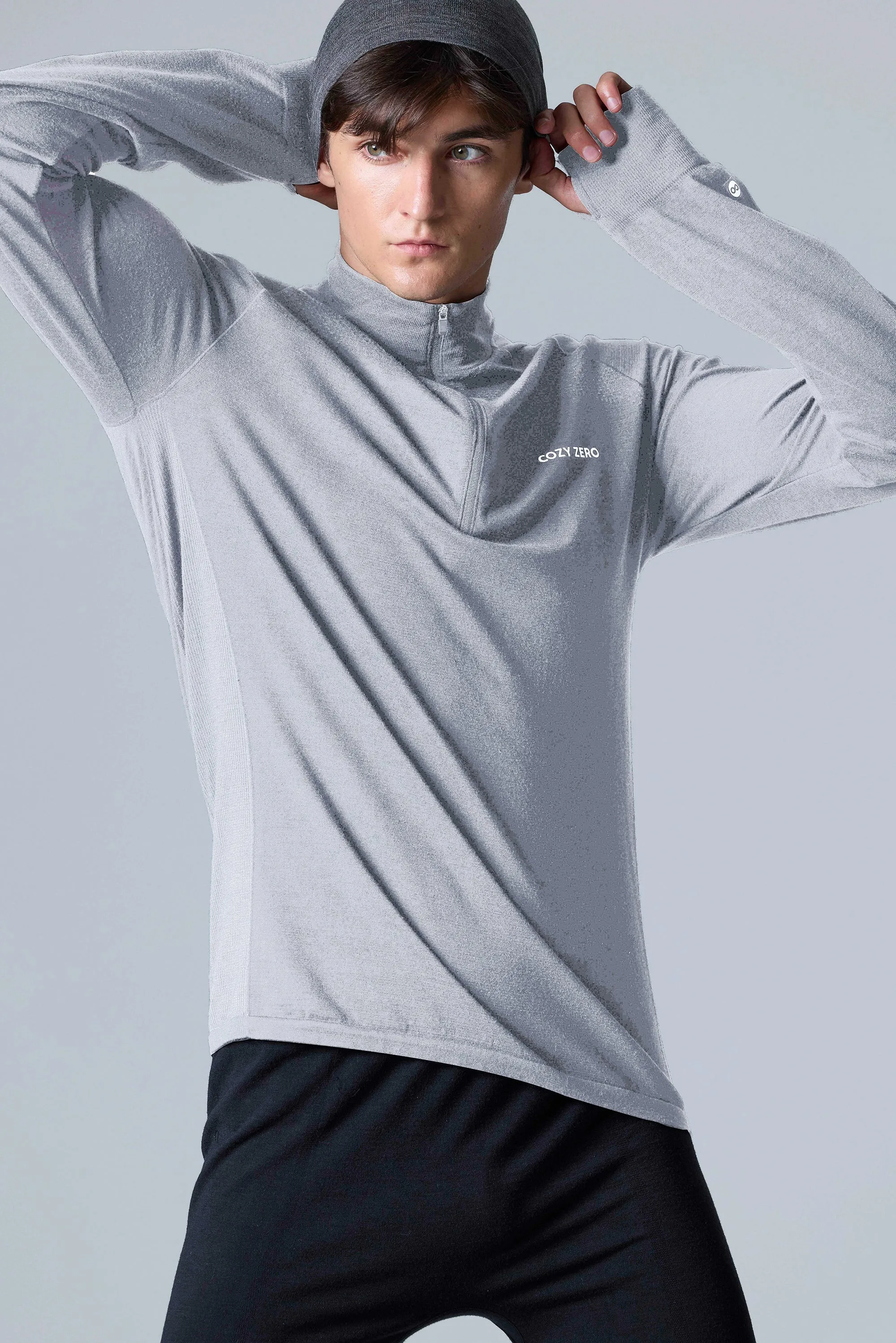 Men's Tech Merino Classic Fit Half Zip Long Sleeve Top