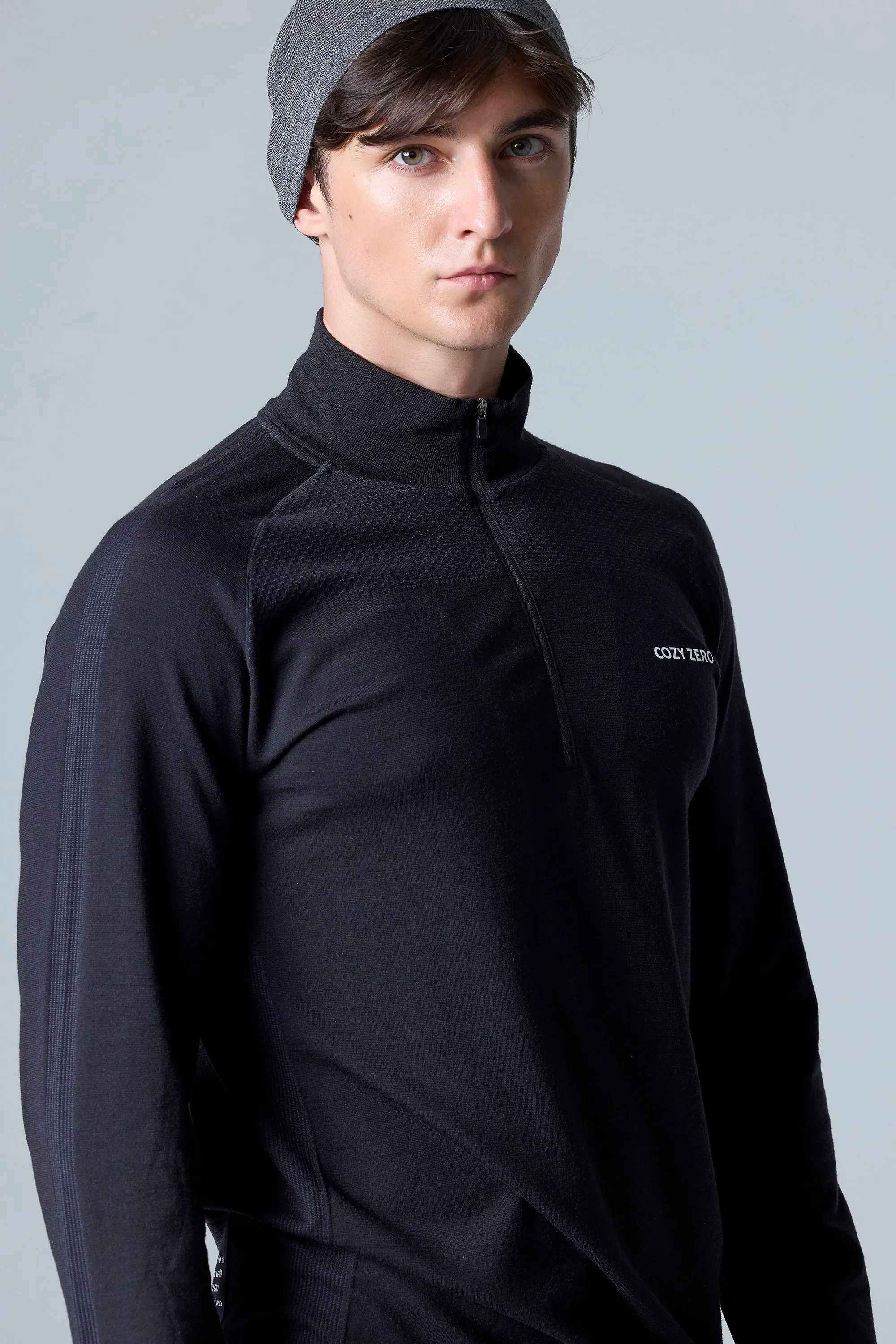 Men's Tech Merino Classic Fit Half Zip Long Sleeve Top