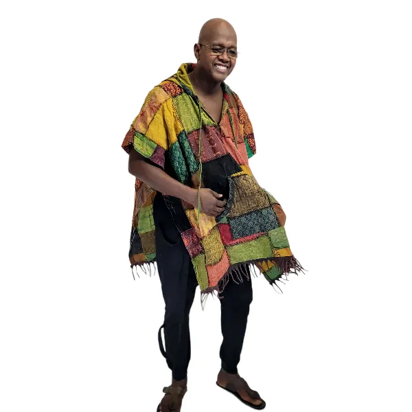 Mexican Style Patchwork Poncho