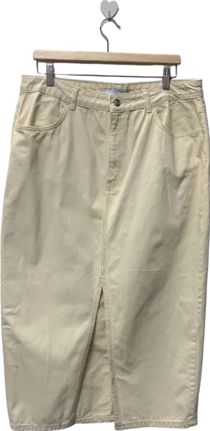 Michelle Keegan Cream Midi Skirt UK 18