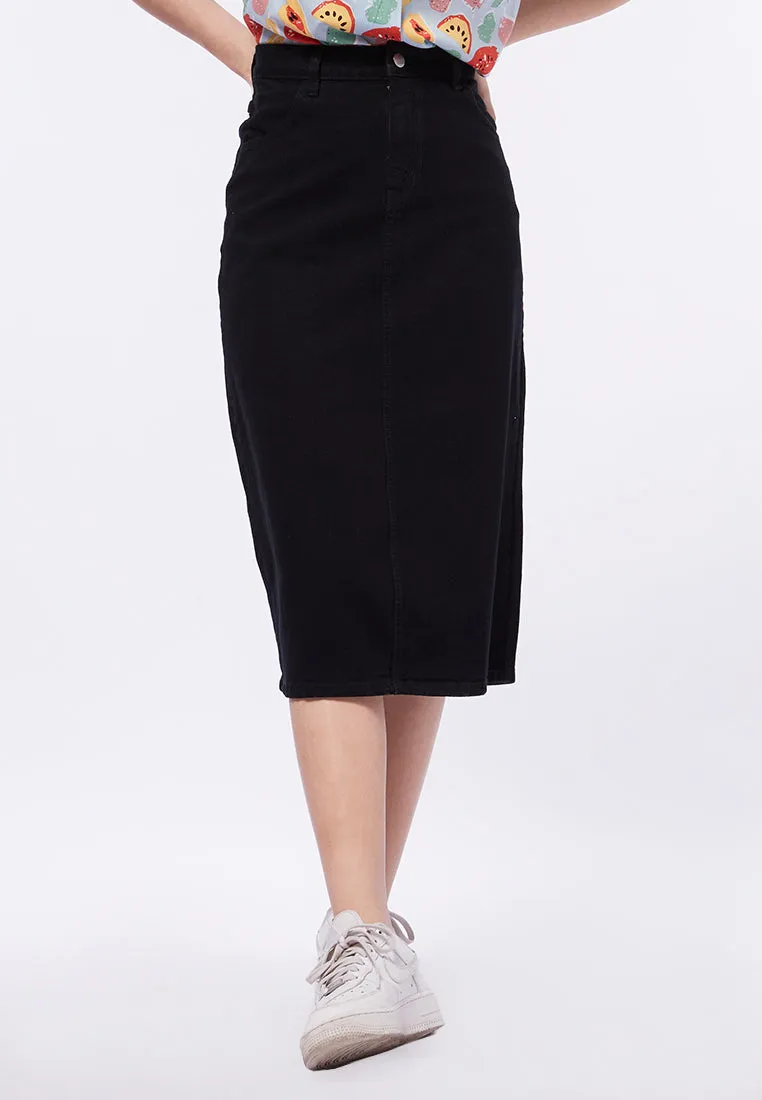 Midi Denim Skirt