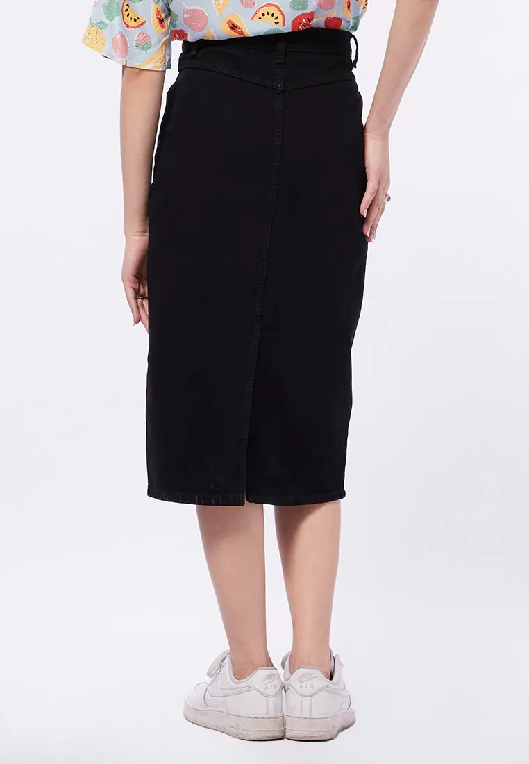 Midi Denim Skirt