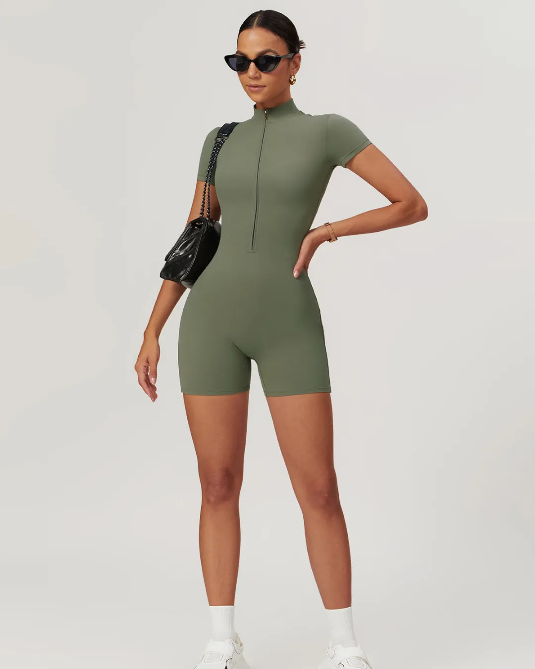 MIKAYLA DYNAMIC ZIP-UP ACTIVE BODYSUIT