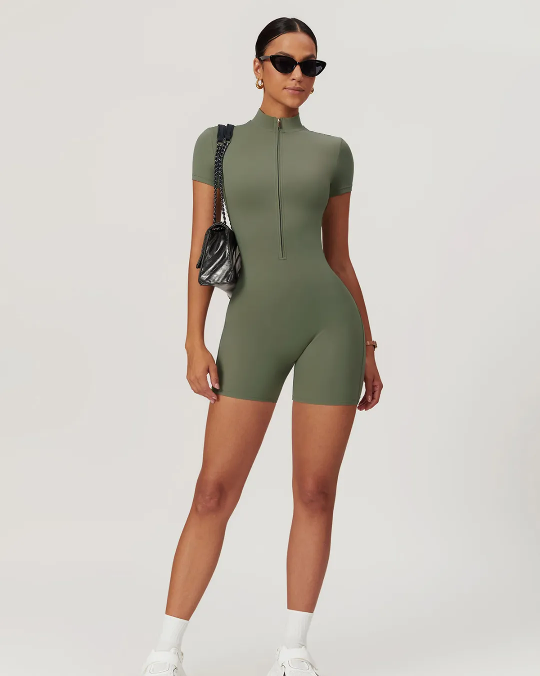 MIKAYLA DYNAMIC ZIP-UP ACTIVE BODYSUIT