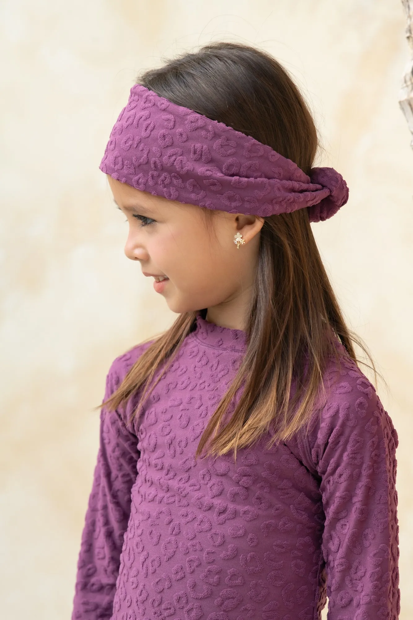 Mini Carmen Accessory  - Textured Leopard Grape