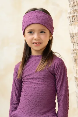 Mini Carmen Accessory  - Textured Leopard Grape