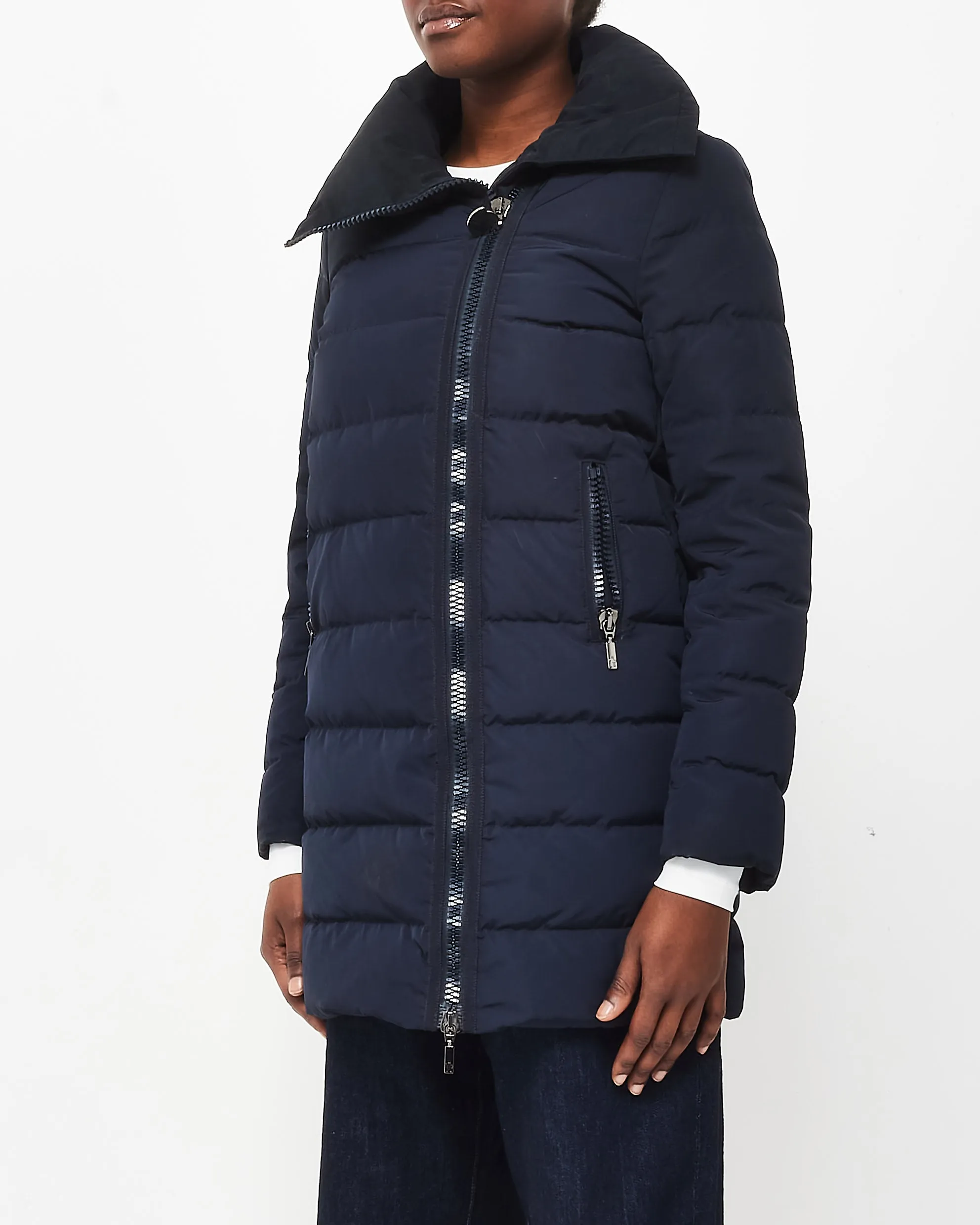 Moncler Navy Puffer Jacket - 0