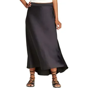 Mossimo Women's Satin A Line Asymmetrical Skirt Black 8
