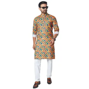 Multi-Color Stripe  Kurta for Men