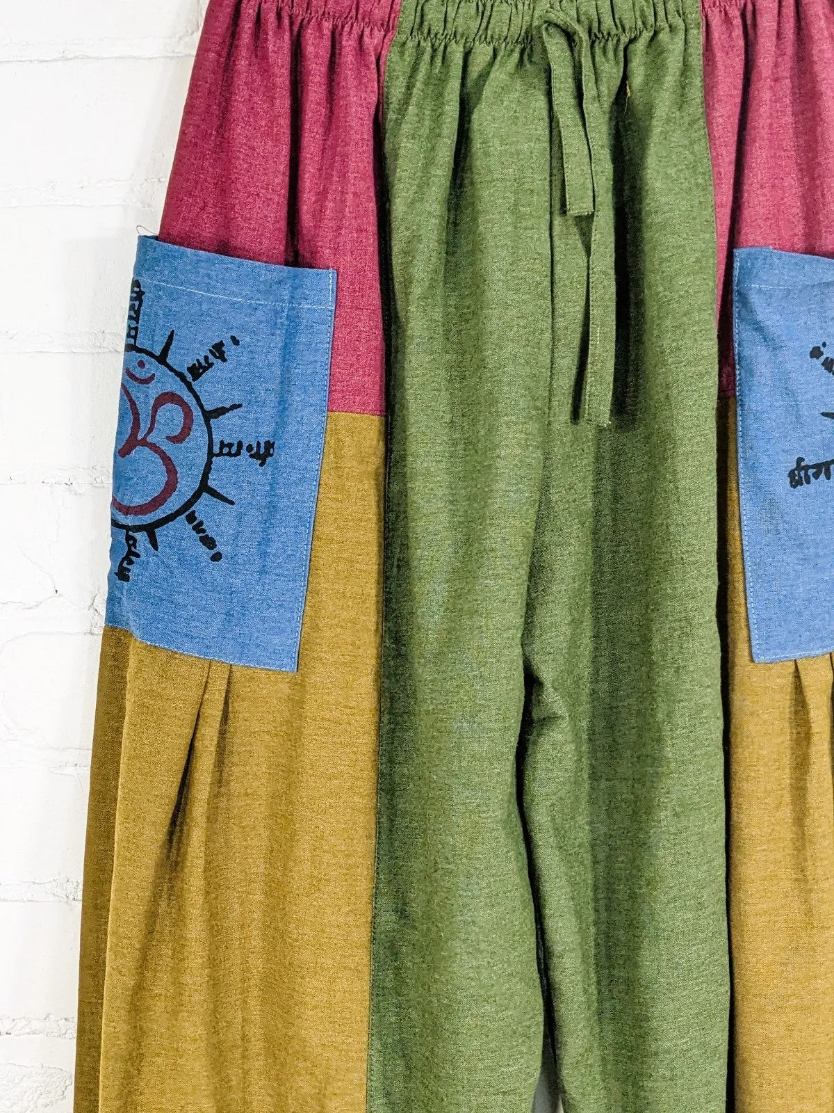 Multi Patch Harem Trousers
