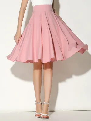 Multicolor Pastels High Waist Midi Skirt