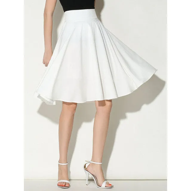 Multicolor Pastels High Waist Midi Skirt