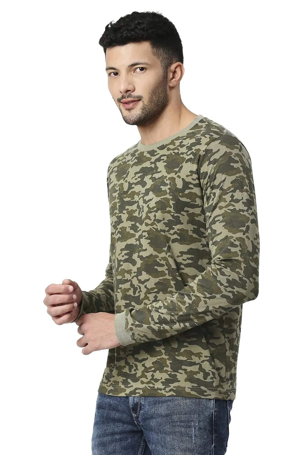 Muscle Fit Cotton Crew T-shirt