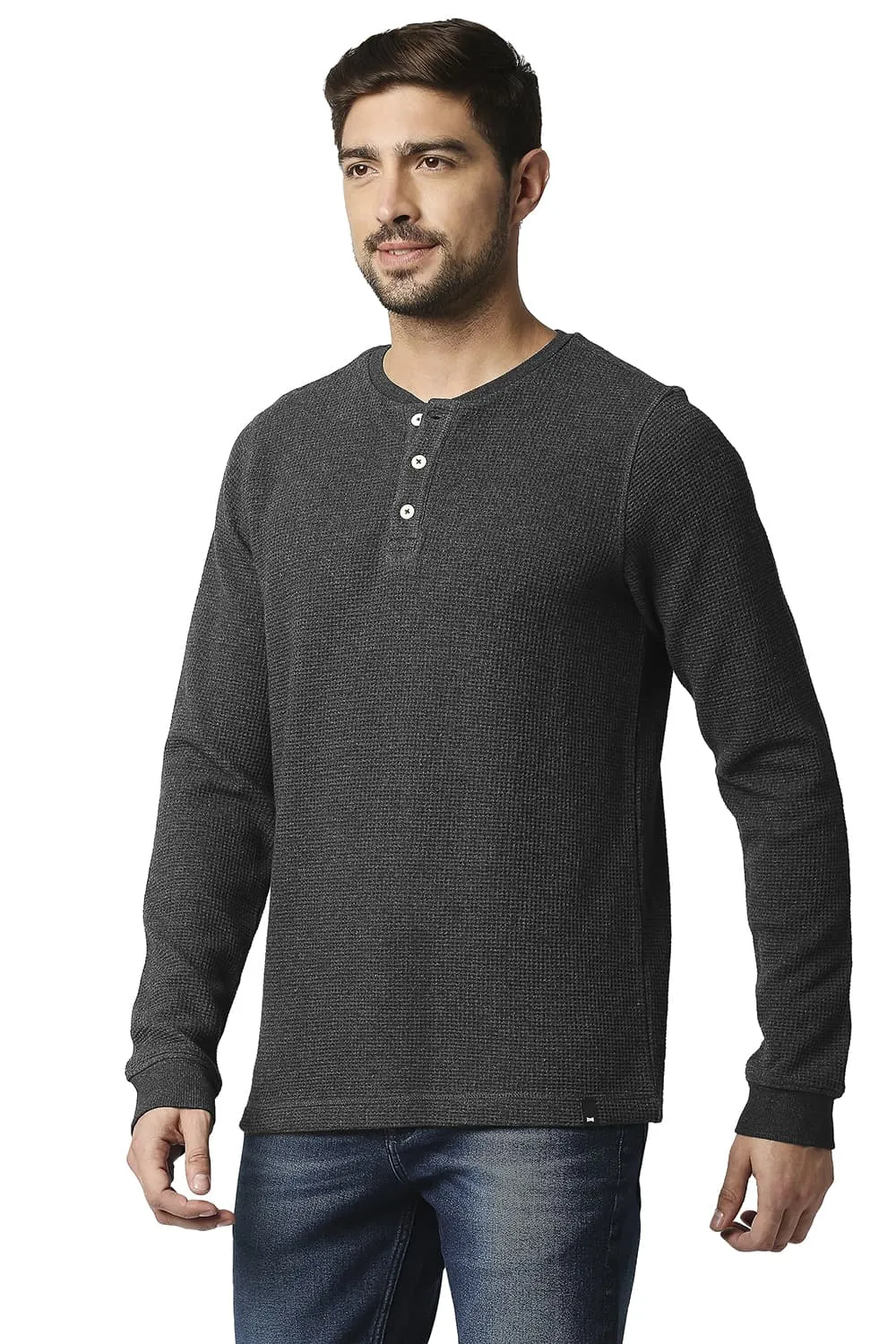 Muscle Fit Henley T-shirt