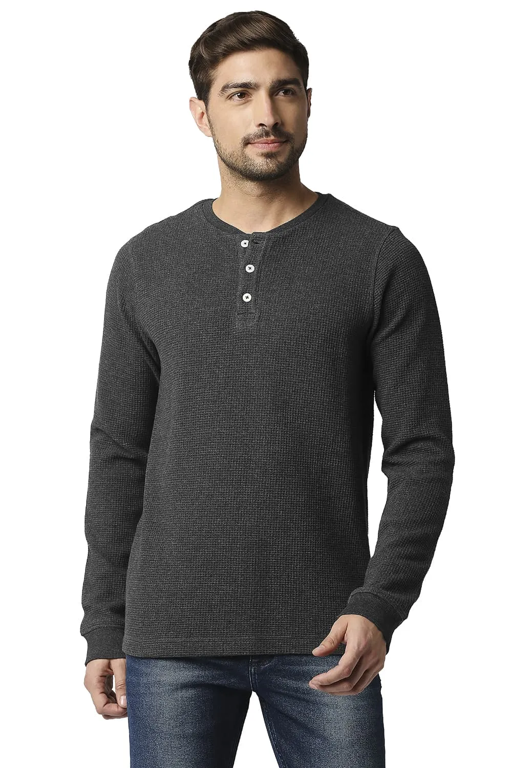 Muscle Fit Henley T-shirt