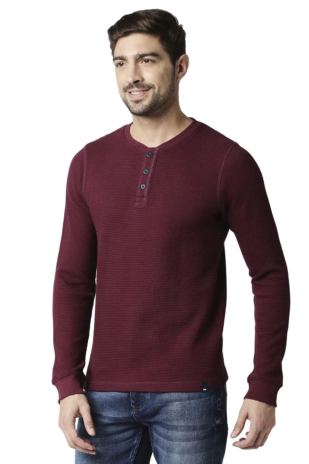 Muscle Fit Henley T-shirt