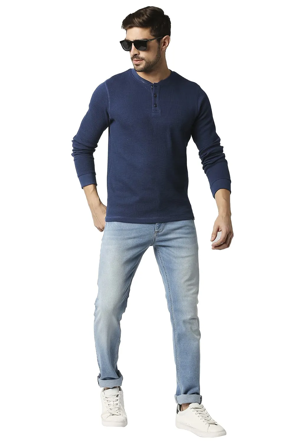 Muscle Fit Henley T-shirt