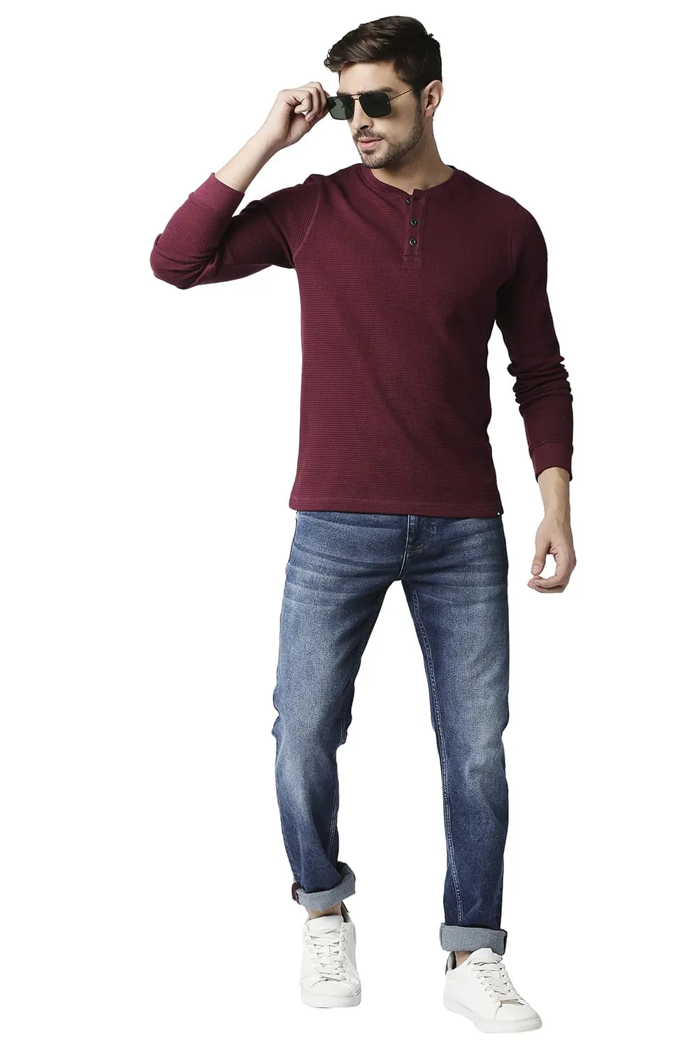 Muscle Fit Henley T-shirt