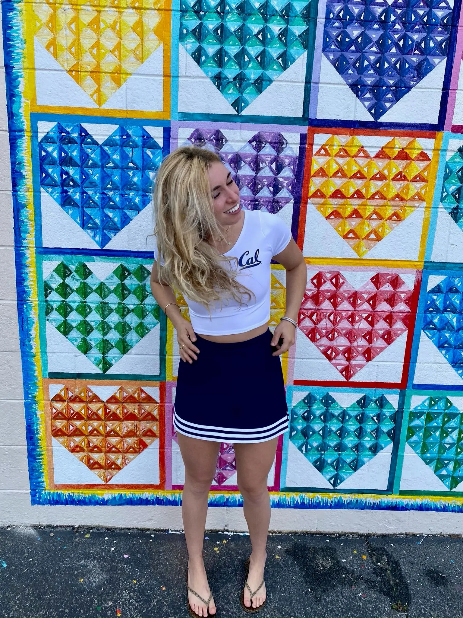 Navy A-Line Tailgate Skirt