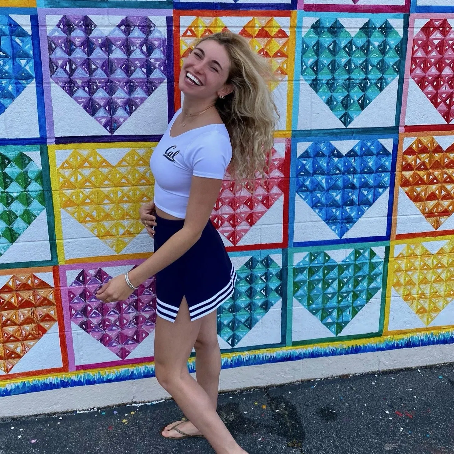 Navy A-Line Tailgate Skirt