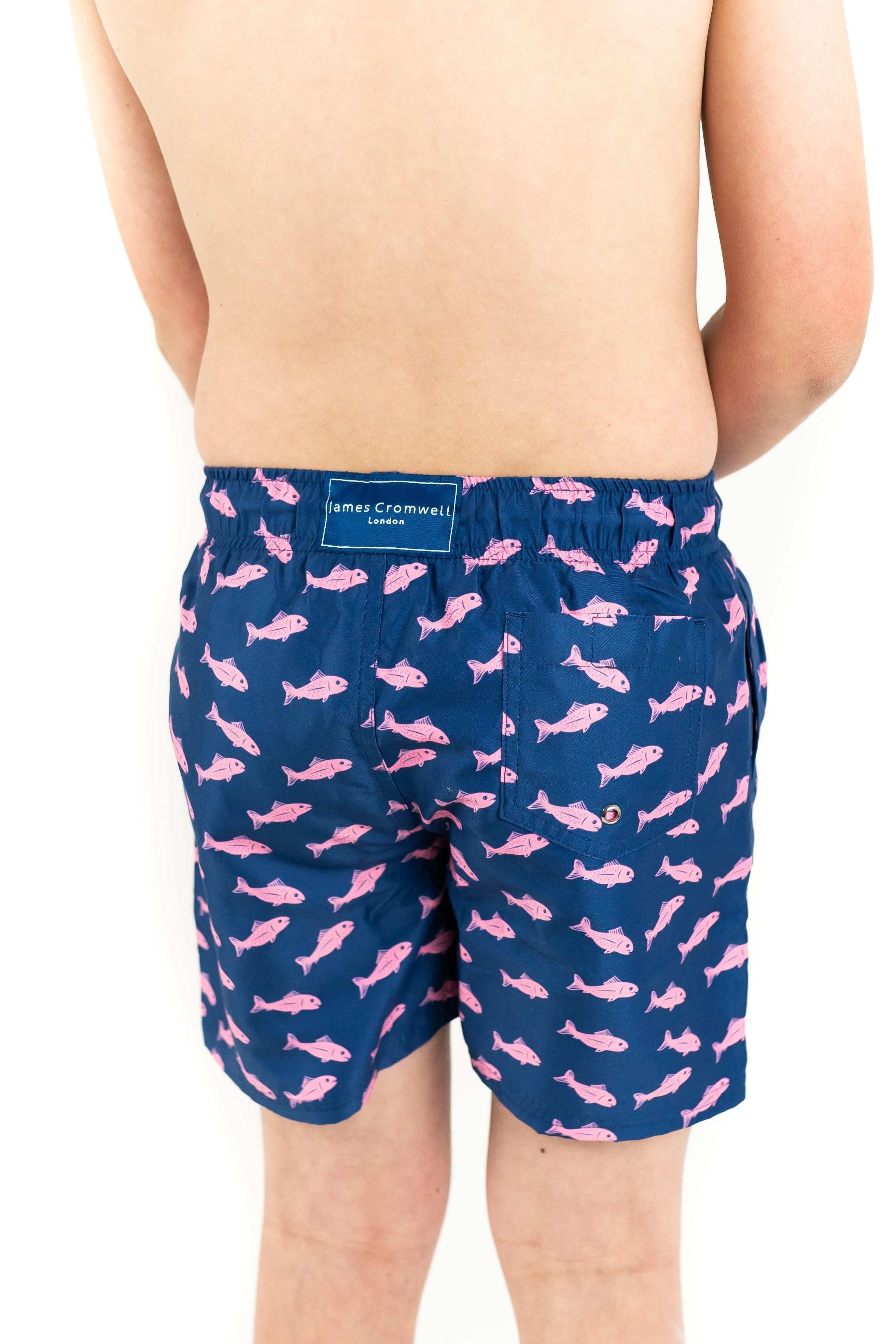 Navy Bold Fish Boys
