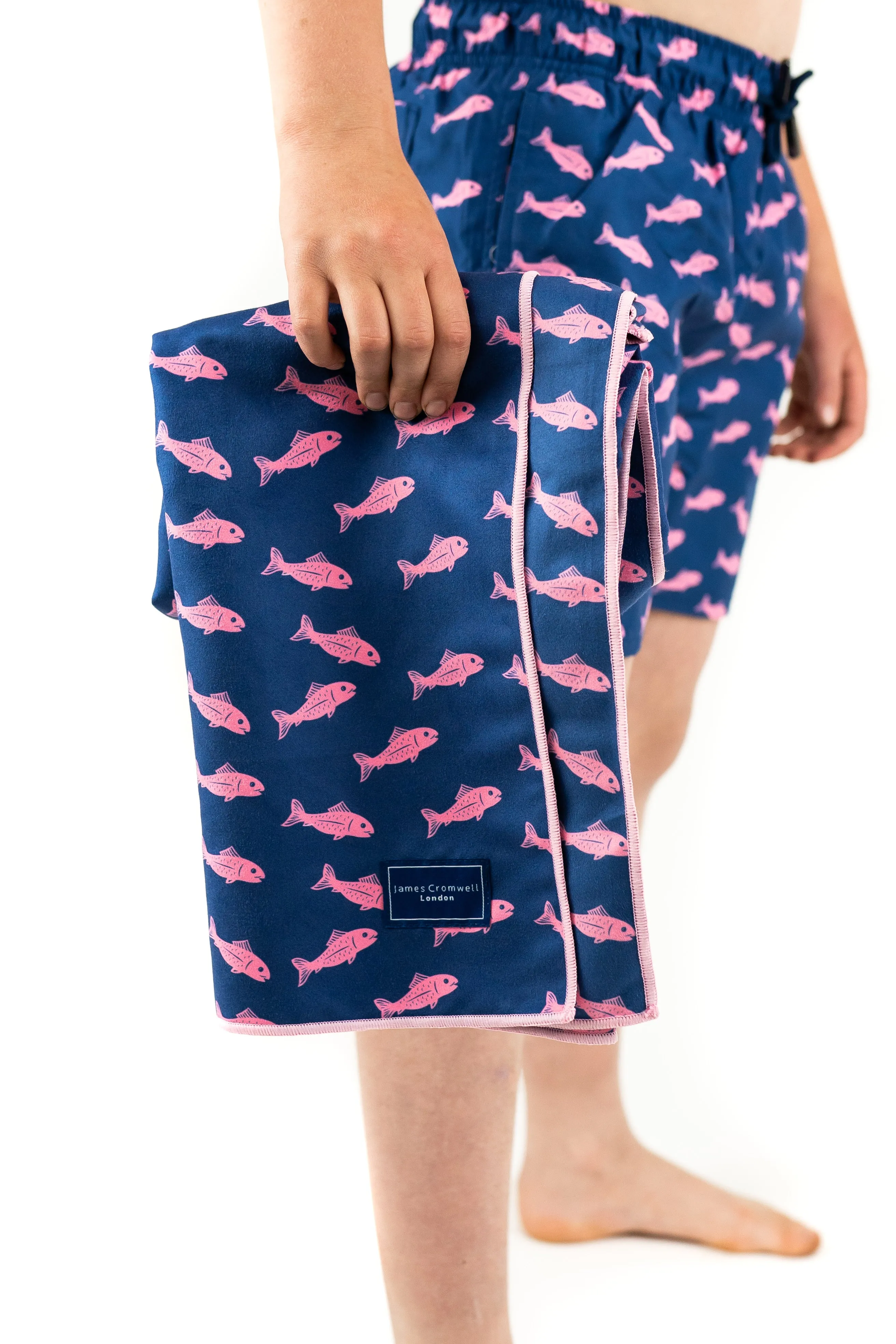 Navy Bold Fish Boys