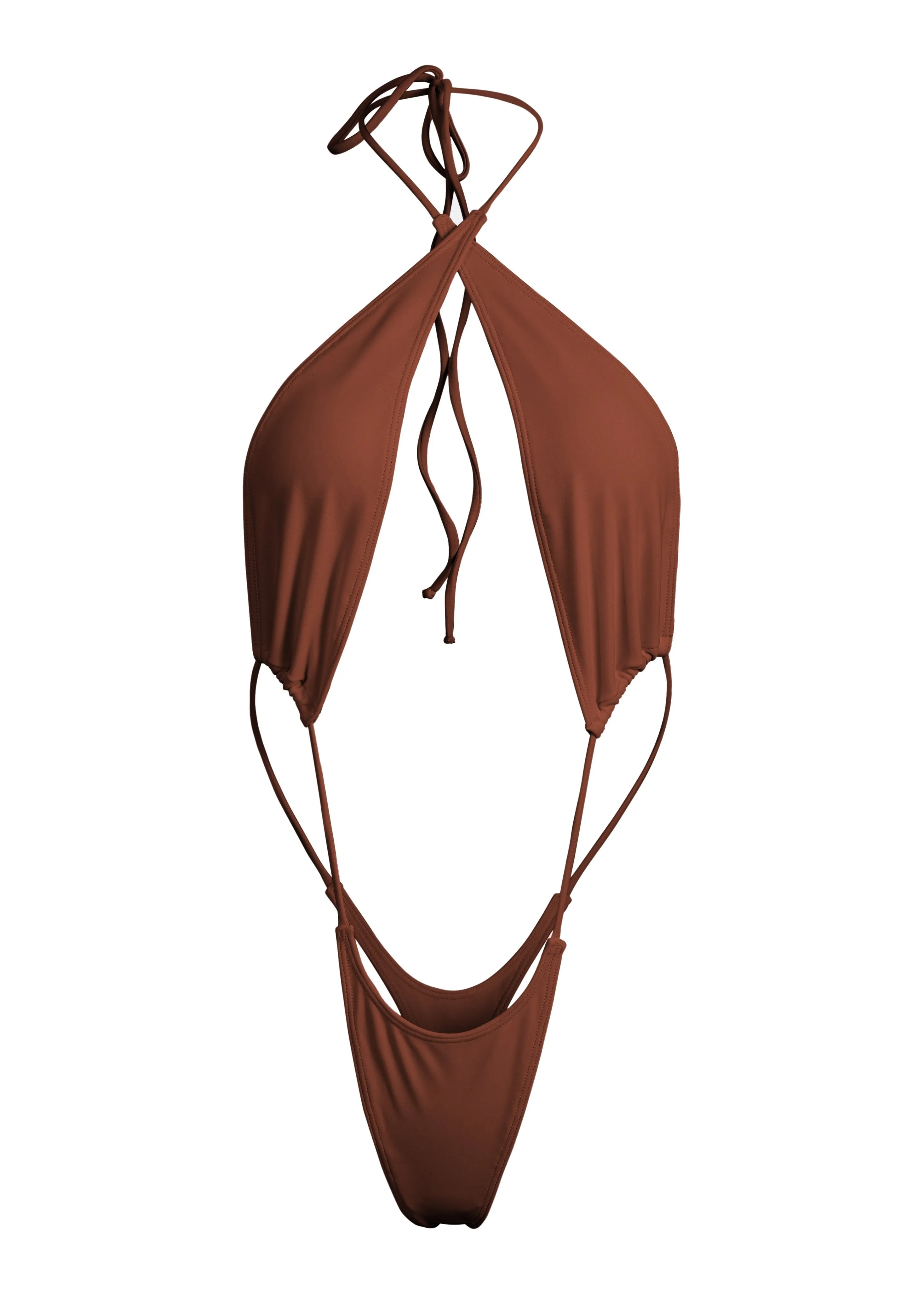 NEW BELAFONTE ONE PIECE SWIMSUIT - Skinny Dip Brown