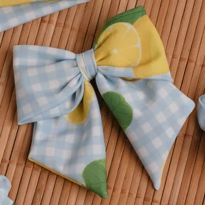 New In Meia Pata Beach Lemons Bow Hair Clip SS25
