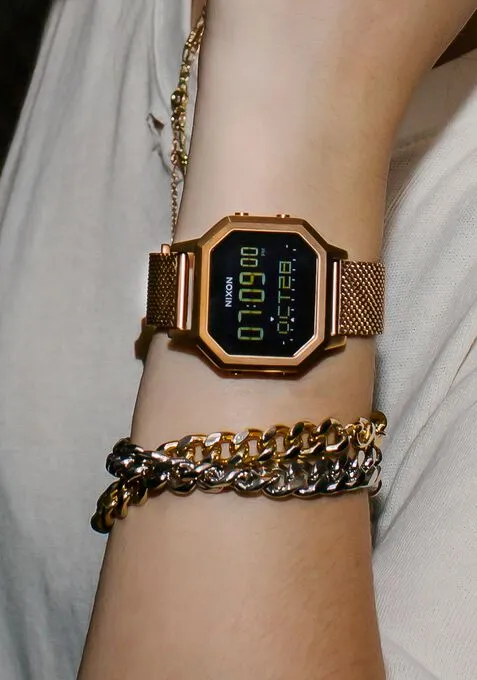 Nixon Siren Milanese Watch  - All Rose Gold