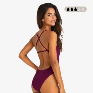 Norca SecureFlo Merlot X-Back: Period Swimsuit