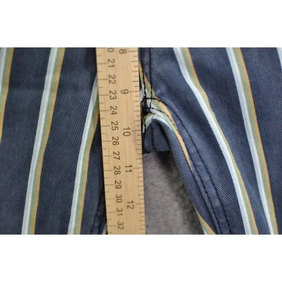 NWT Rock &amp; Roll Denim Bargain Button Bell Bottom Jeans Juniors 24x30 Striped