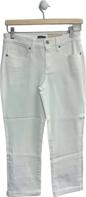 NYDJ Optic White Chloe Crop  Jeans UK 18