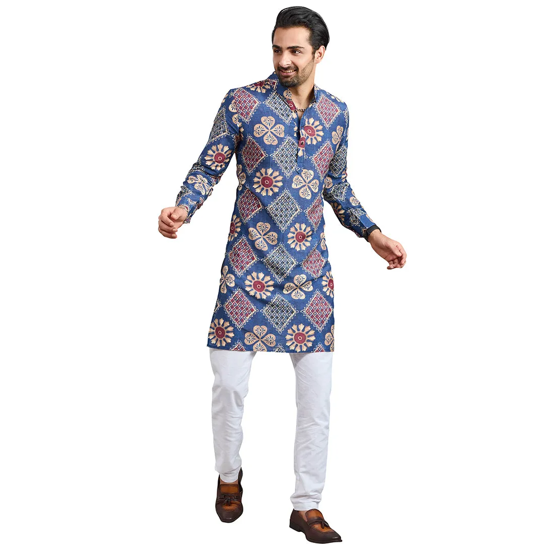 Ocean Blue Breeze  Kurta