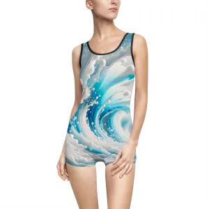 Oceanic Women's Vintage Wave Swimsuit