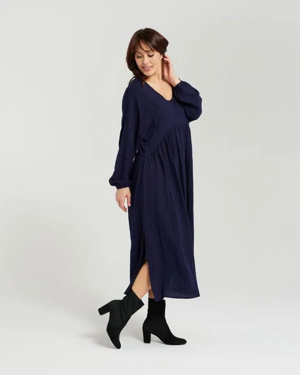 Odette Dress Navy