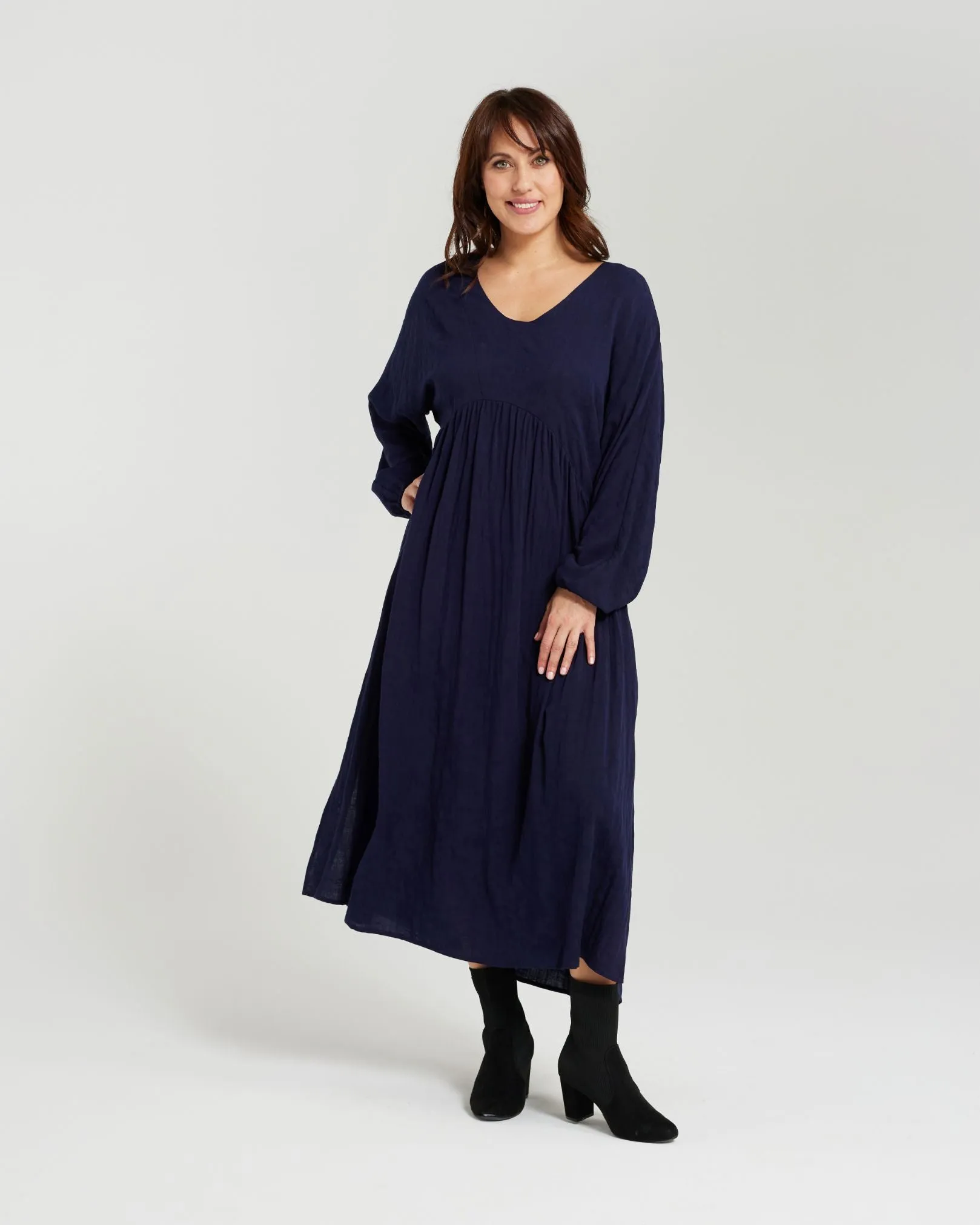 Odette Dress Navy